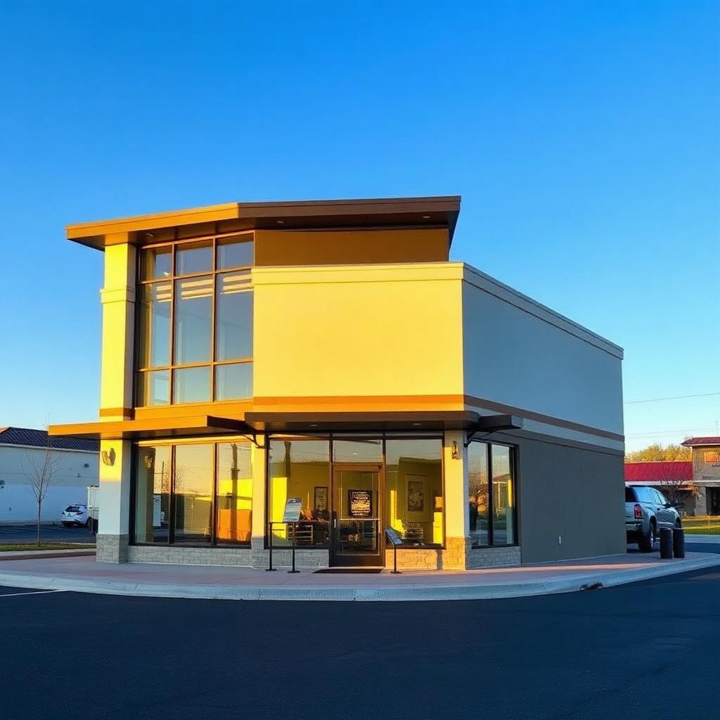 Modern commercial retail building in the Treasure Valley